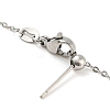 Non-Tarnish 304 Stainless Steel Add a Bead Adjustable Texture Cable Chains Bracelets for Women BJEW-M307-01D-P-3