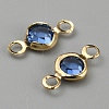 Brass Rhinestone Connector Charms RB-WH0001-08B-2