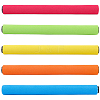 5Pcs 5 Colors 304 Stainless Steel with Sponge Relay Batons AJEW-CN0005-97-7
