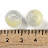 Two Tone Resin European Beads with Glitter Powder RESI-F055-01-3