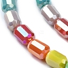 Electroplate Glass Beads Strands EGLA-C004-07-3