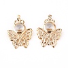 Iron Crystal Rhinestone Pendants X1-IFIN-TAC0002-32-1