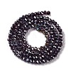 Baking Electroplate Glass Beads Strands DGLA-A039-J4mm-B22-2