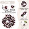 1 Strand Handmade Lampwork Inner Flower Rondelle Beads Strands LAMP-TA0002-72B-3