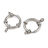 304 Stainless Steel Spring Ring Clasps STAS-B095-02P-04-2