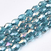 Electroplate Glass Beads Strands EGLA-T013-05C-1
