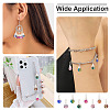 64Pcs 8 Styles Glass & Alloy Pendants PALLOY-TA00177-9