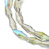 Transparent Electroplate Glass Beads X1-GLAA-K064-05A-HR02-3