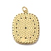 Rack Plating Brass Pave Cubic Zirconia Enamel Pendants KK-O142-57G-3