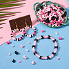89G 4 Styles Opaque & Transparent Acrylic Beads Sets MACR-TA0003-02-7