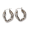 Brass Hoop Earrings EJEW-Q015-12A-P-2