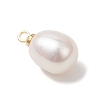 Natural Freshwater Pearl Rice Charms PALLOY-JF04858-02-4