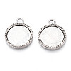 Tibetan Style Alloy Pendant Cabochon Settings PALLOY-N178-10AS-1