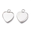 Non-Tarnish 304 Stainless Steel Pendant Cabochons Settings for Fashion Jewelry LS-X-STAS-M283-01P-A-2