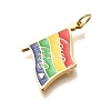 Pride 304 Stainless Steel Enamel Pendants LS-STAS-B079-01G-08-2