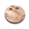 Natural Freshwater Shell Charms BSHE-B003-04-3