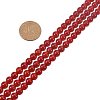 Natural Carnelian Bead Strands G-PH0028-8mm-15-3