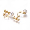 Iron Clip-on Earring Findings IFIN-WH0051-22G-1