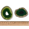 Natural Druzy Agate Slice Cabochons G-F826-E08-3