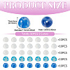 50Pcs 5 Colors Resin UV Reactive Beads RESI-TA0005-70-4