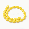 Opaque Solid Color Glass Beads Strands GLAA-E405-02A-2