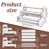 3-Tiers Wood Semicircle Dessert Display Risers ODIS-WH0030-183B-3