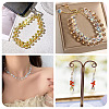 50Pcs 5 Colors Electroplate Transparent Glass Beads GLAA-TA0003-47A-8