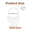 Alloy Crystal Rhinestone Multilayered Flower Tassel Shoulder Bra Body Chains AJEW-WH0752-575G-2