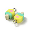 Handmade Polymer Clay Charms CLAY-H007-01C-2