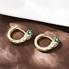 Brass Micro Pave Cubic Zirconia Hoop Earrings EJEW-B146-02G-03-2