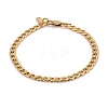 304 Stainless Steel Curb Chains Bracelets BJEW-JB06272-3