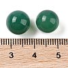 Natural Green Onyx Agate No Hole Sphere Beads G-K353-04A-27-3