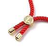 Adjustable Nylon Twisted Cord Slider Bracelets Sets BJEW-JB05323-8