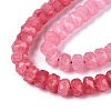 Imitation Jade Crackle Glass Beads Strands X-GLAA-N068-01A-A12-4