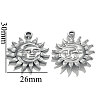 304 Stainless Steel Pendants STAS-WH0027-91C-P-1