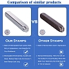 Iron Metal Stamps AJEW-L060-03G-4