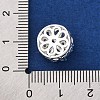 Rack Plating Brass Micro Pave Cubic Zirconia Beads KK-Z082-04S-3