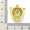Brass Micro Pave Cubic Zirconia Pendants KK-K354-18G-02-3