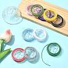10 Rolls 10 Colors Nylon Braided Cord NWIR-FS0001-03-7