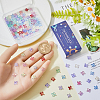 180Pcs 6 Colors Transparent Spray Painted Glass Beads GLAA-SC0002-47-3