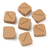 Chocolate Opaque Resin Cabochos LS-RESI-WH0026-62A-2