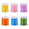6 Rolls 6 Colors 10M Flat Elastic Crystal String EW-TA0001-04A-2