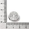 Tibetan Style Alloy Slide Charms Cabochon Settings X-PALLOY-Q341-04AS-LF-4