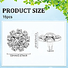 16Pcs Brass Rhinestone Shank Buttons DIY-FG0006-14B-2
