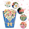 3D Flower Pop Up Paper Greeting Card AJEW-WH0248-36A-4