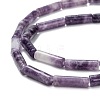 Natural Lepidolite/Purple Mica Stone Beads Strands G-F247-45-3