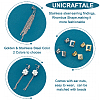 Unicraftale 40Pcs 4 Style 304 & 201 Stainless Steel Stud Earring Findings STAS-UN0038-71-5