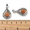 Natural Red Aventurine Pendants G-Q158-05P-26-3