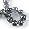 Electroplate Glass Beads Strands EGLA-Q062-4mm-A06-3