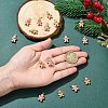 16Pcs 2 Styles Christmas Theme Opaque Resin Pendants RESI-YW0005-25-5